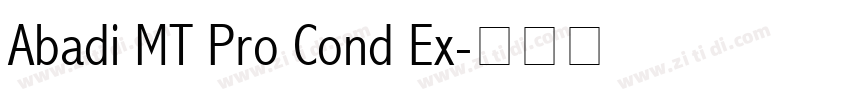 Abadi MT Pro Cond Ex字体转换